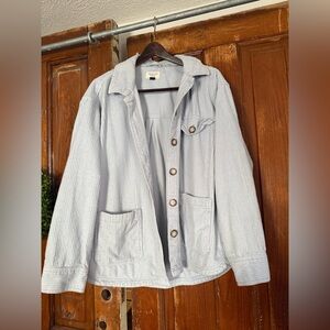 American Eagle Outfitters Light Blue Corduroy Jacket